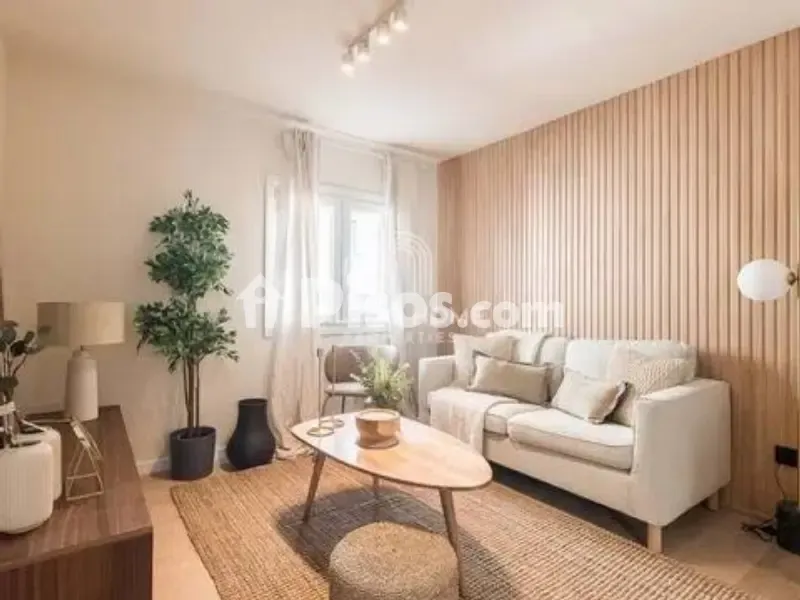 Living Room - Modern Flat with Balcony in Guindalera