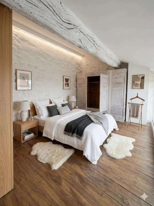 Bedrooms - 9-room house in Claviers