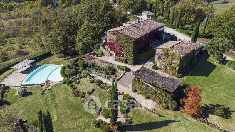 Vue aérienne - Villa with Pools in Chiusdino, Tuscany