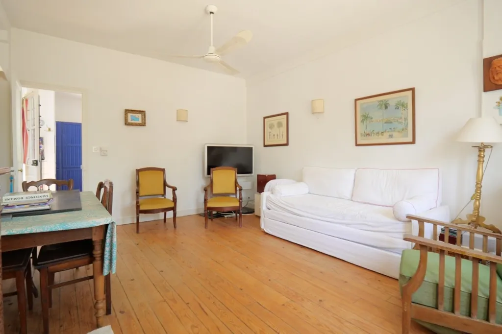 Séjour - Maison des Années 30 avec Terrasse à Royan