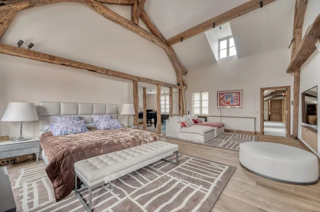 Bedrooms - Period Charm Triplex with Seine View in Paris 5th