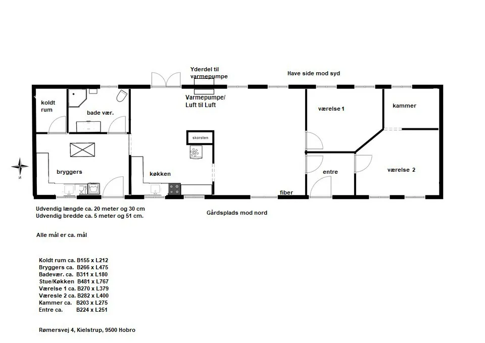 Plan - Handcrafted Cottage with Unique Garden in Kielstrup