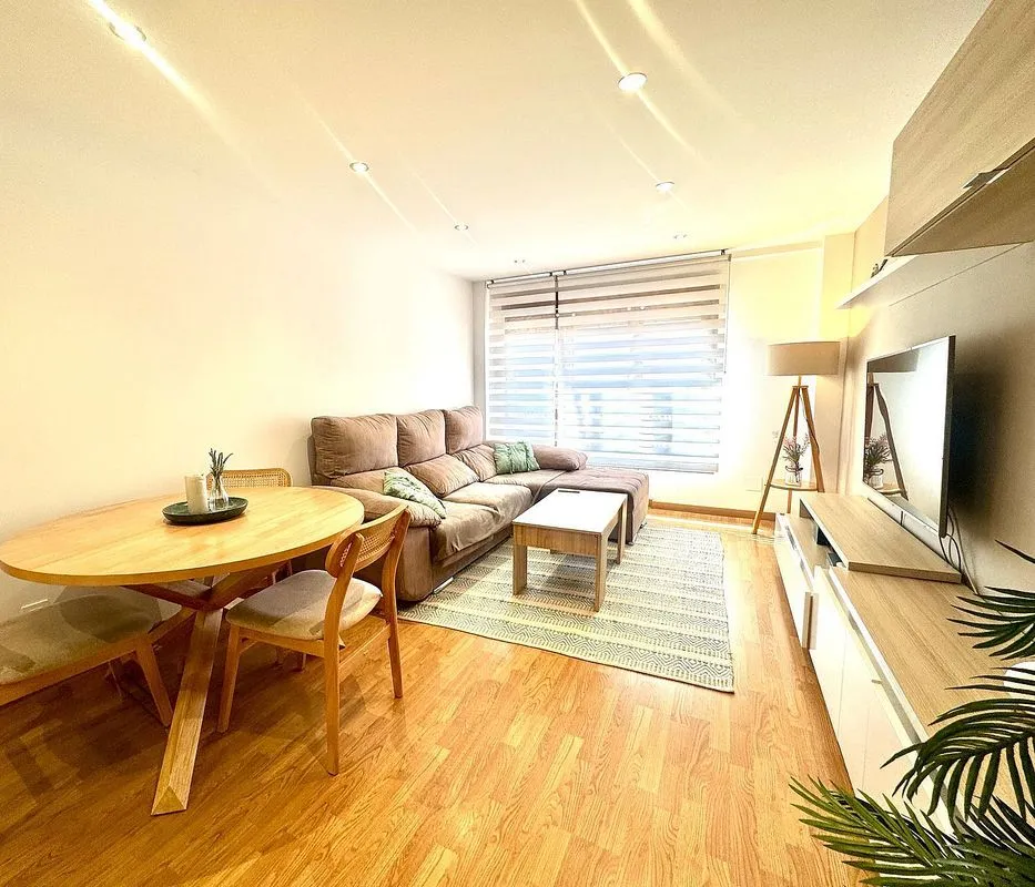 Séjour - Modernised Flat with Lift in La Arena, Gijón