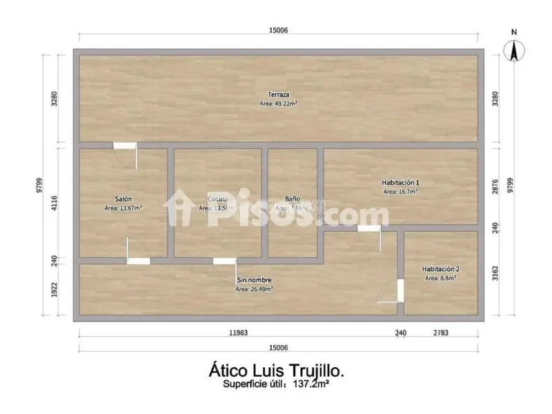 Plan - Penthouse with Terrace in Algeciras