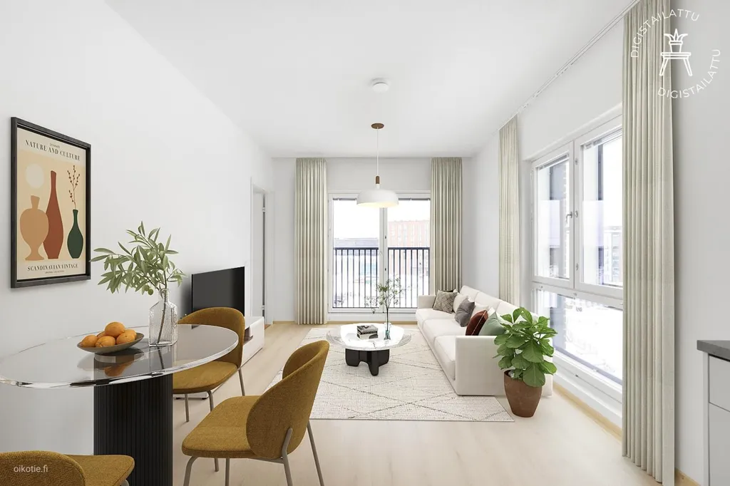 Séjour - Modern Flat with Floor Cooling in Linnakaupunki