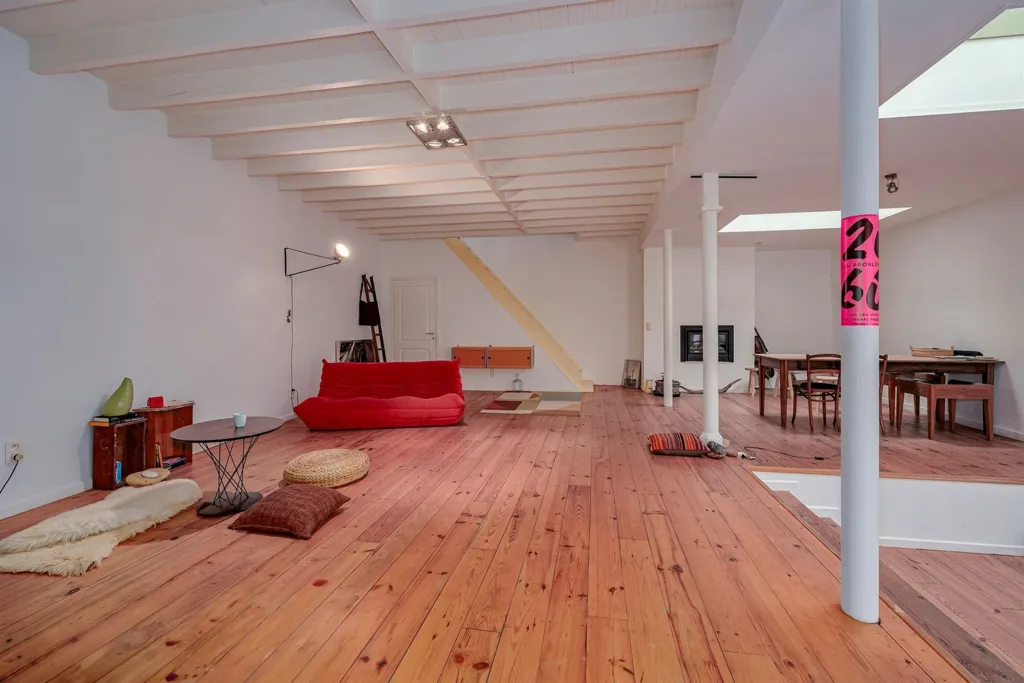 Séjour - Loft/Atelier avec Terrasse près de Park Spoor Noord à Anvers