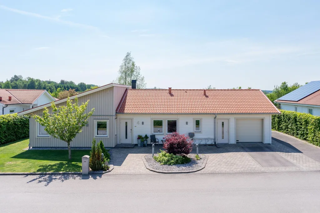 Vue aérienne - Modern Villa with Garden in Vikingstad