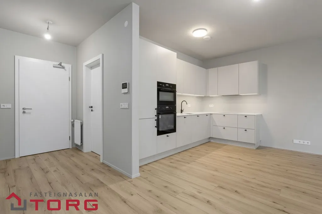 Cucina - Apartment with Unique View in Garðabær
