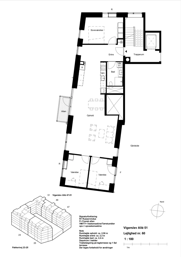 Planimetria - Contemporary Apartment with Balcony in Valby