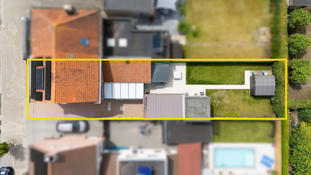 Vue aérienne - Maison Charmante avec Jardin à Kieldrecht