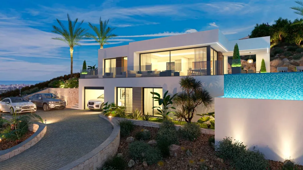 Exterior - Modern Villa with Sea View in Dénia