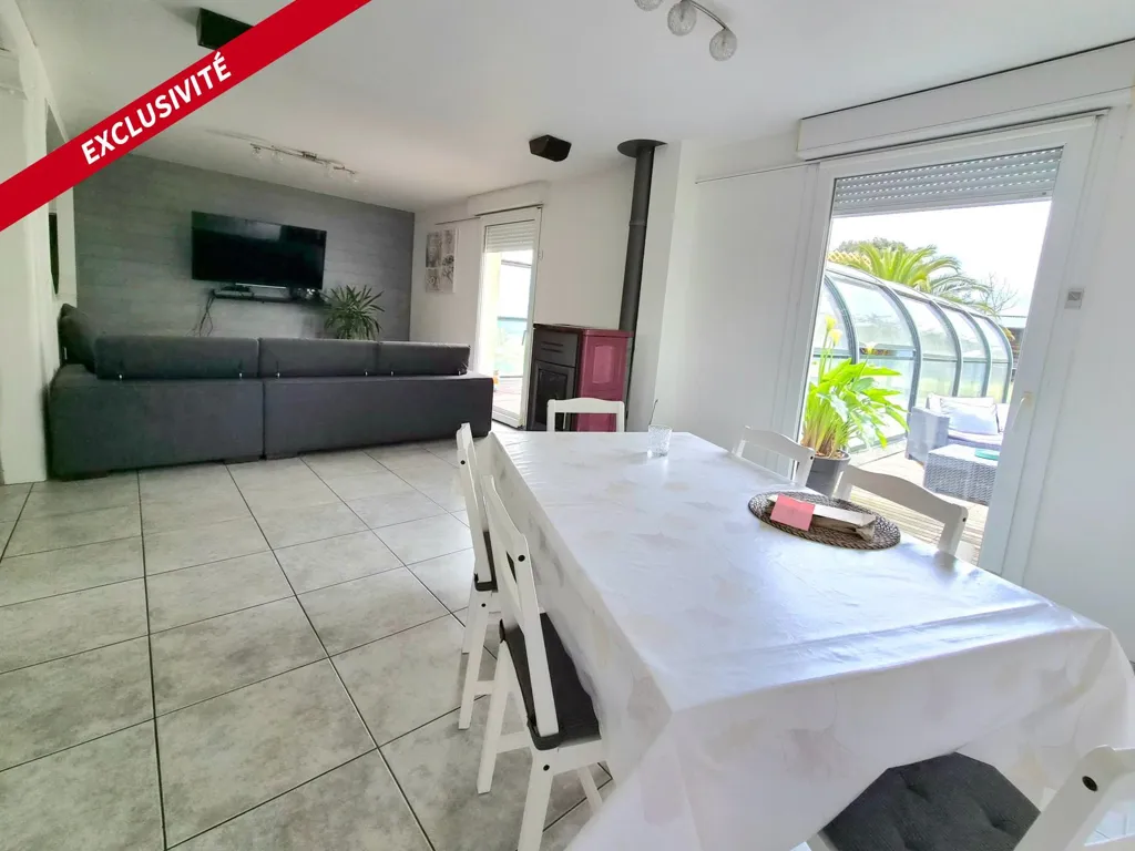 Sala da pranzo - Single-Storey House with Pool in Plourivo