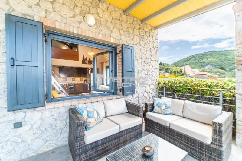 Terrasse - Duplex Villa with Sea View in Lefkimmi