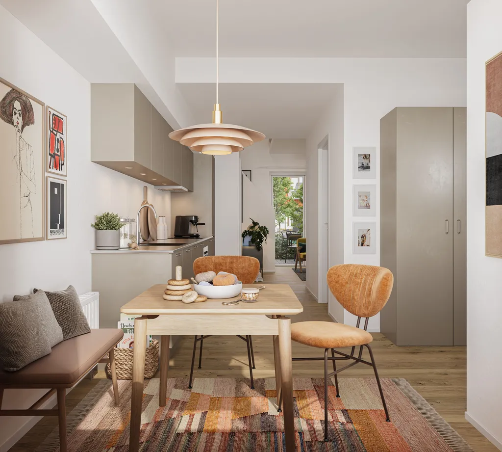 Salle à manger - 3-Bed Apartment with Large Windows in Travbyen