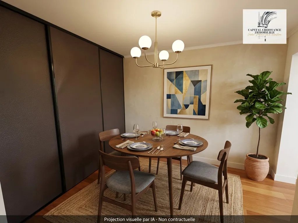 Salle à manger - Appartement avec terrasse sur Jardin Public à Bordeaux