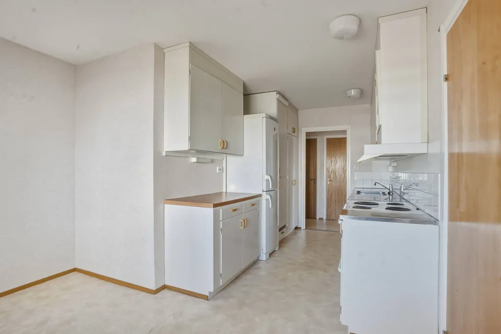 Köök - Apartment with South-Facing Balcony in Västerbotten