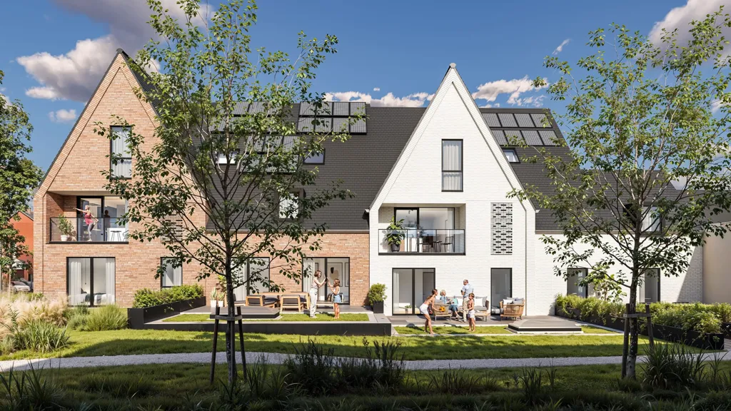 Duplex Apartment with Market View in Dilbeek