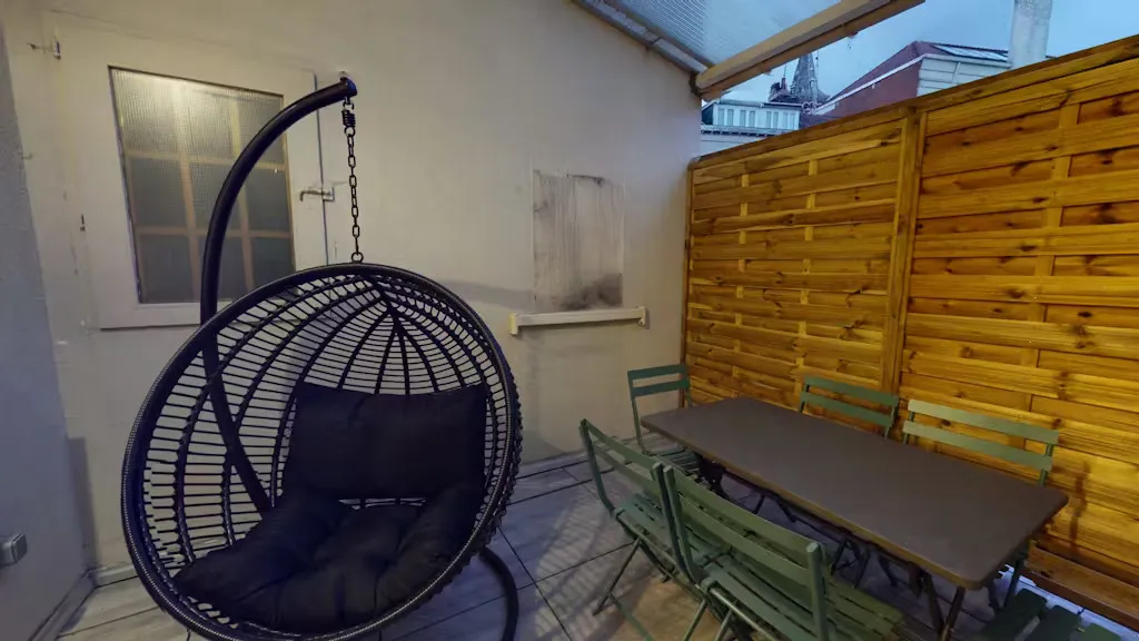 Terrasse - Appartement Meublé avec Internet à Lille