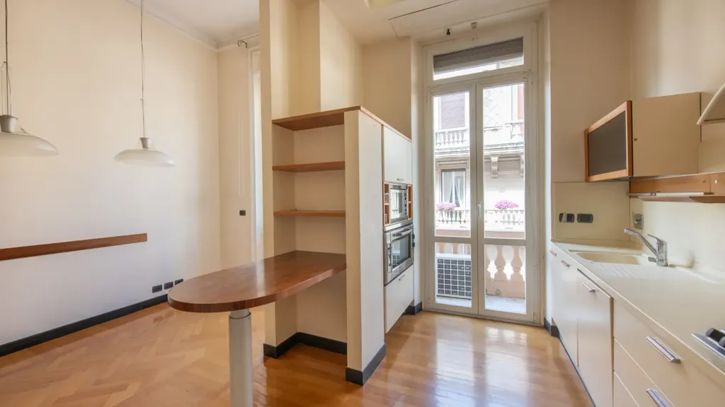 Köök - Period Apartment with Balcony in Genoa