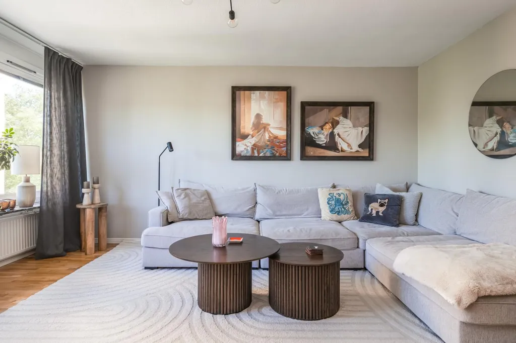 Living Room - Apartment with 3 Rooms in Eneby, Norrköping