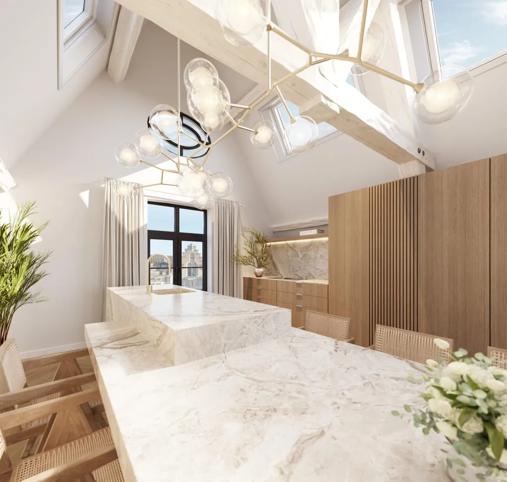 Köök - Ground Floor Apartment with Terrace in Bruges