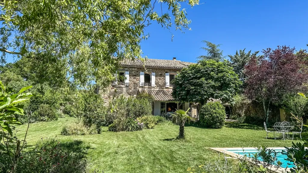 Jardin - Mas Rénové avec Piscine Chauffée près d'Uzès