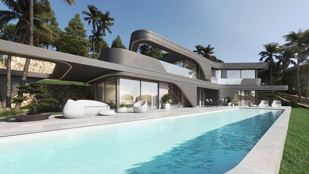 Pool - Modern Villa with Panoramic Views in Jávea