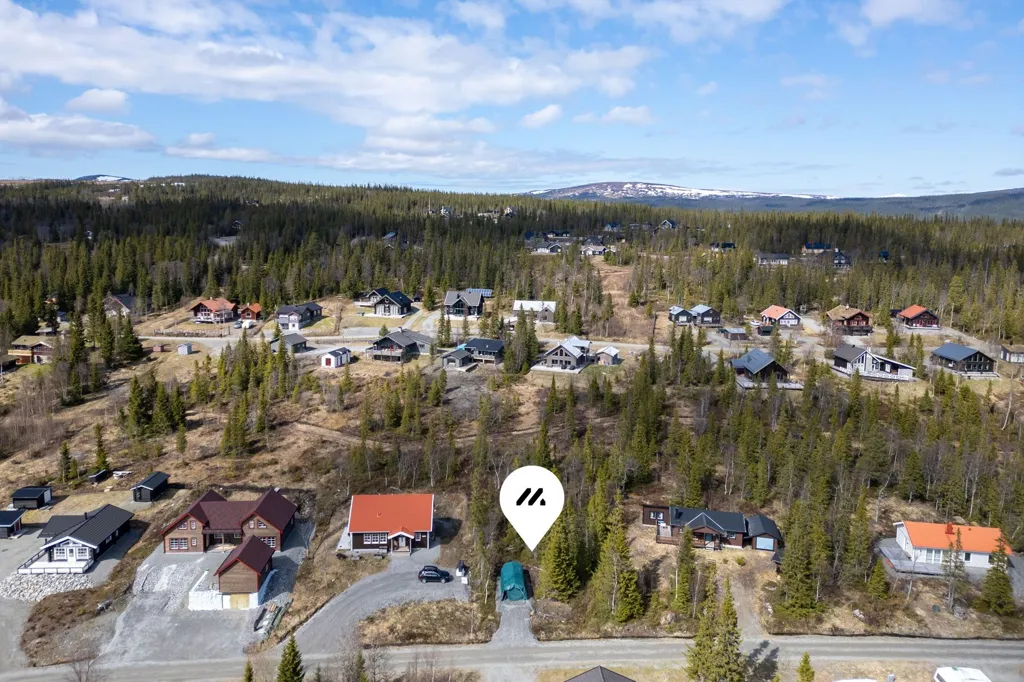 Vue aérienne - Sloping Plot with Fjäll View in Ottsjö