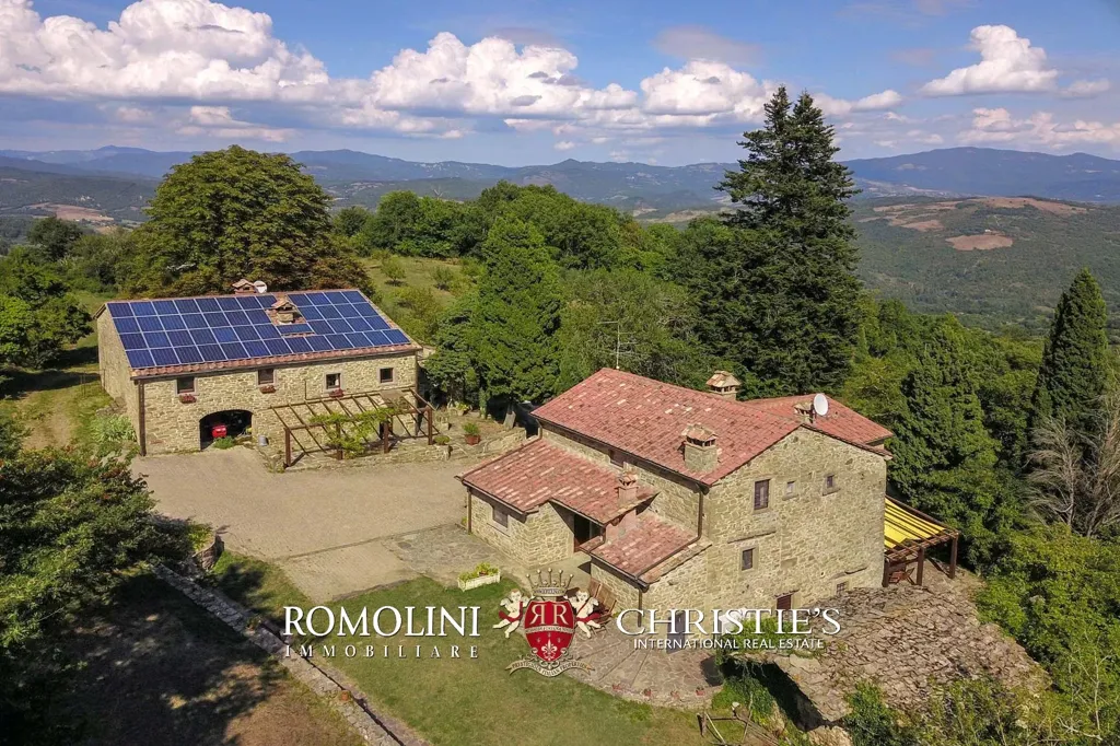 Vue aérienne - Organic Farm with Pool in Tuscany