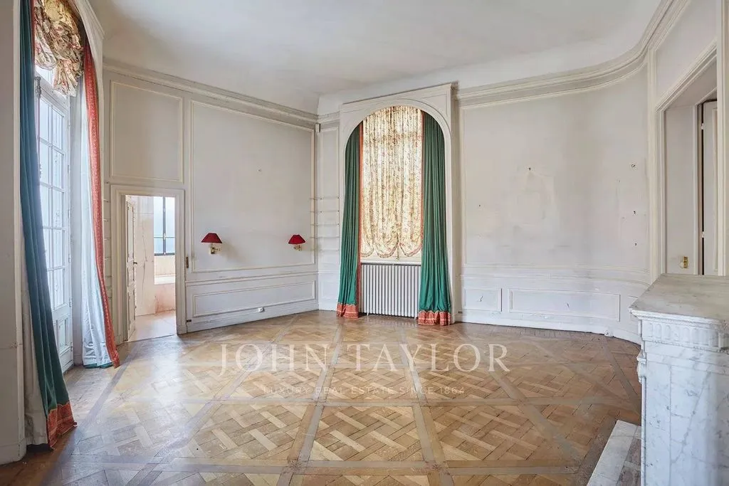 Séjour - Appartement Luxueux avec Jardin Privé à La Muette
