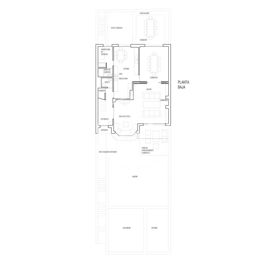 Plaan - Chalet with Pool in Parque Conde de Orgaz