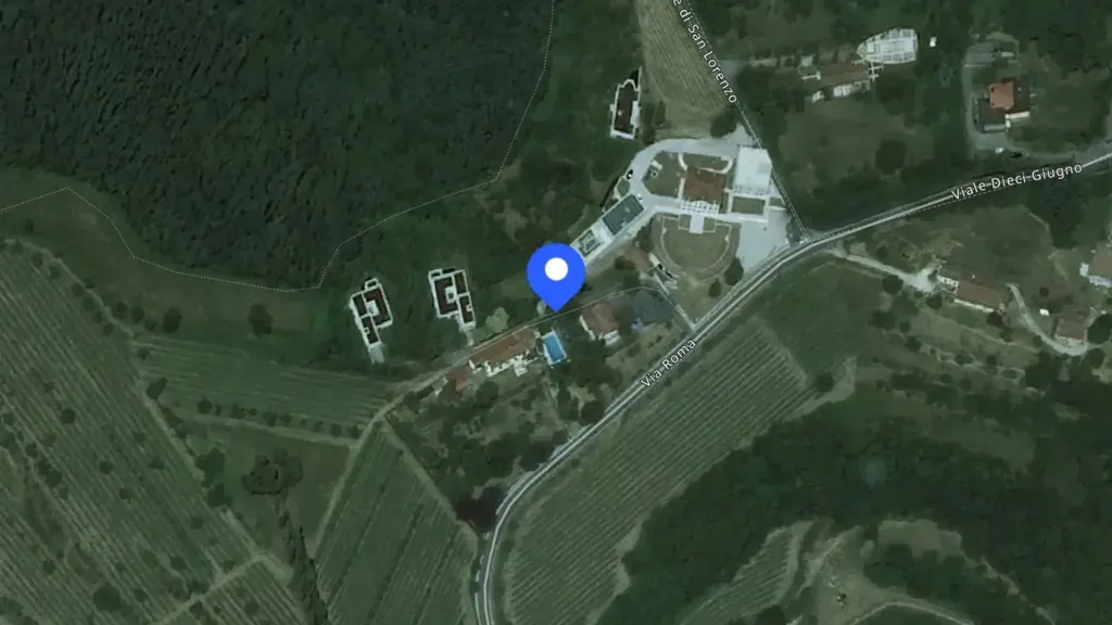 Aerial - Historic Villa with Gardens in Arcugnano