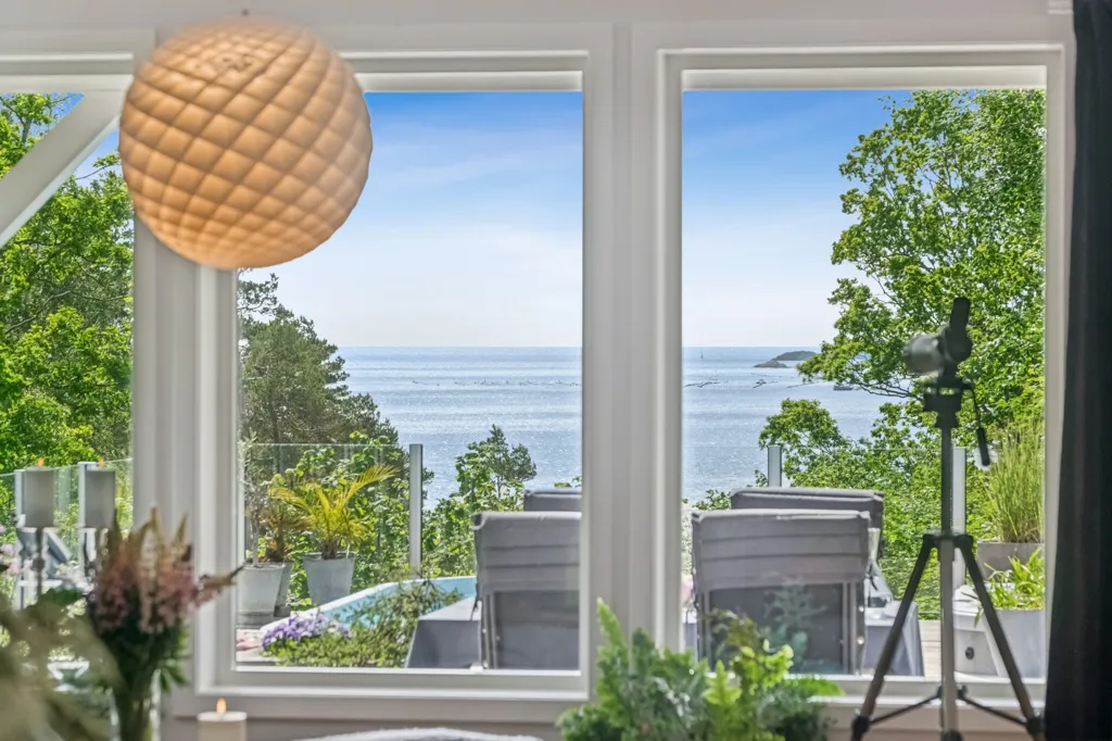 Séjour - Architect-Designed House with Sea View in Larvik
