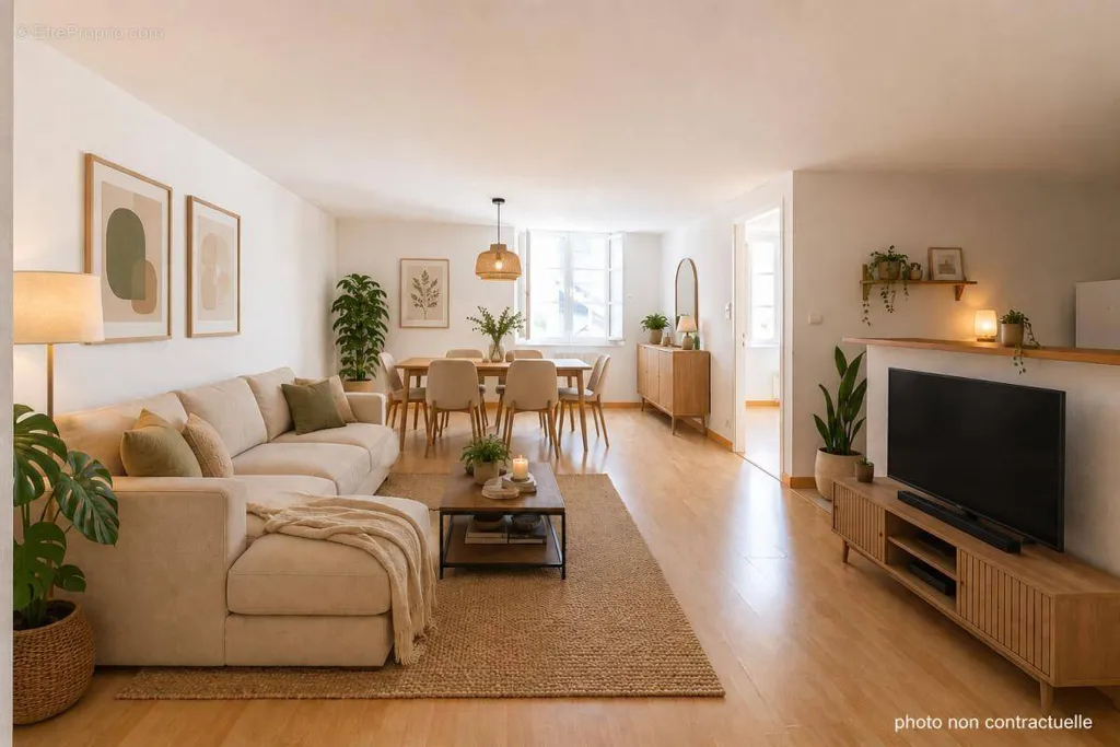 Séjour - Appartement T3 Rénové en Hypercentre