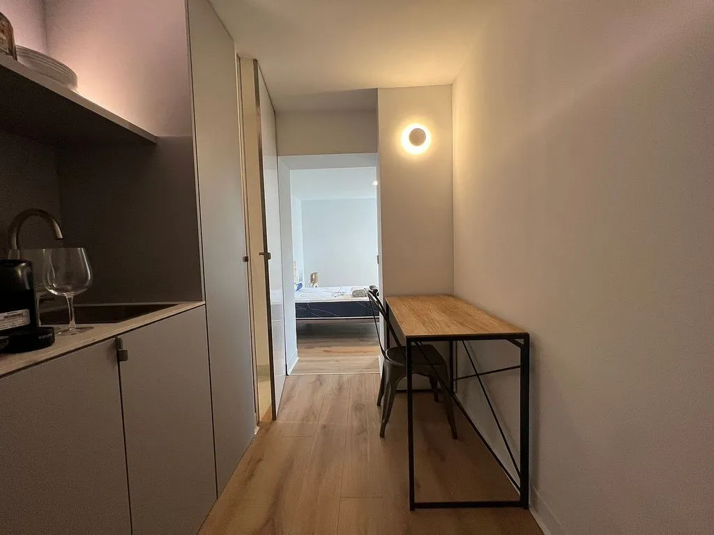 Köök - Studio with Balcony in Ciudad Universitaria, Madrid