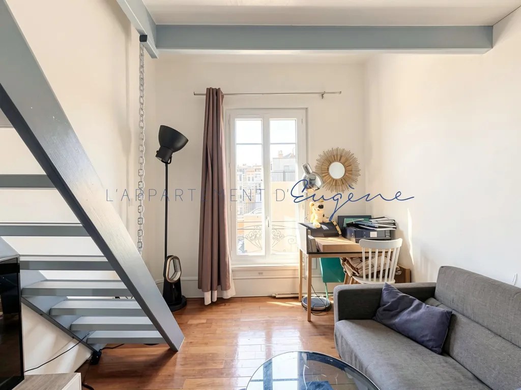 Living Room - Duplex with River View in Boulogne-Billancourt