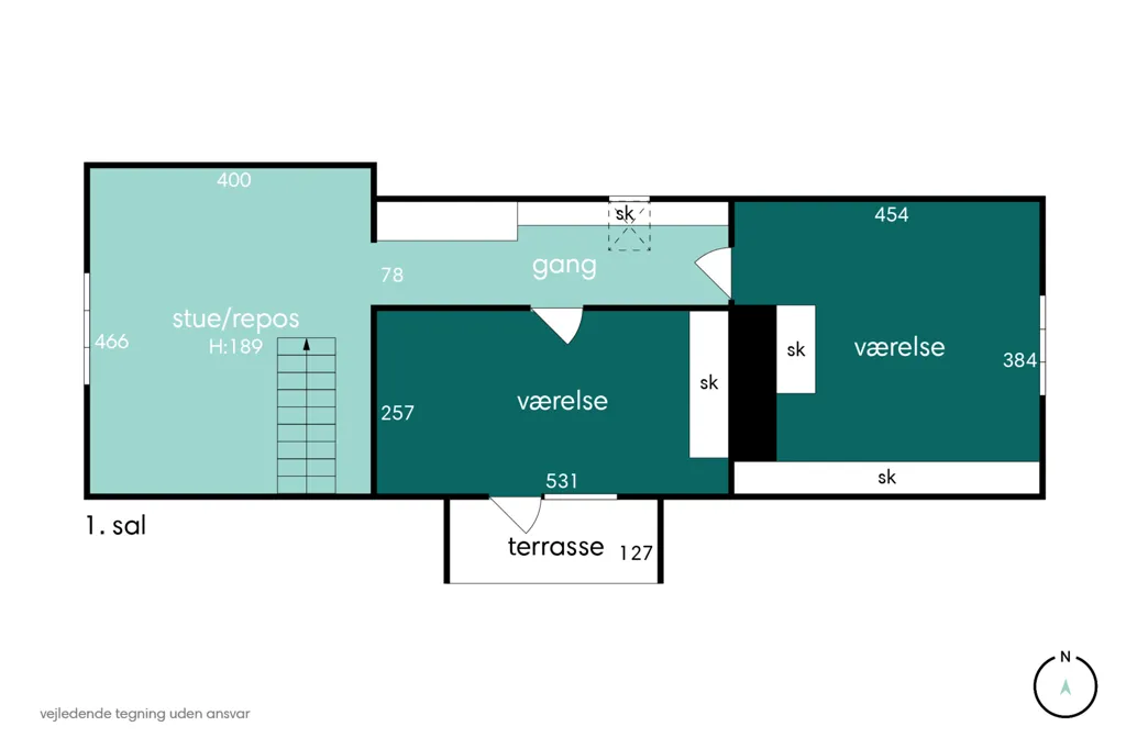 Plan - Historic Villa with Garden in Brovst