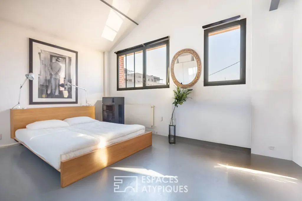 Chambres - Loft en Duplex avec Verrière à Saint-Ouen
