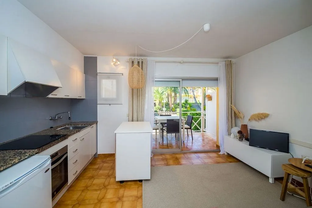 Kitchen - Reformed Apartment with Pool in Els Pins