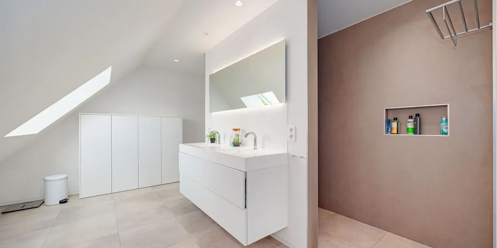 Bathrooms - Mixed-Use Building with Showroom in Borsbeek