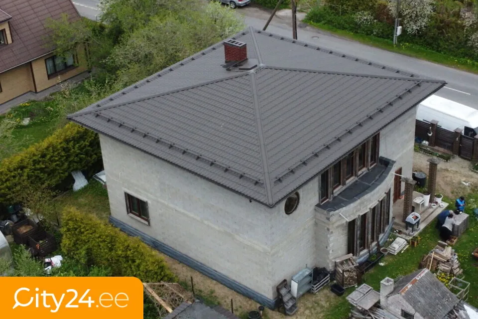 Vista aerea - Semi-Constructed House with Strong Construction in Quiet Area