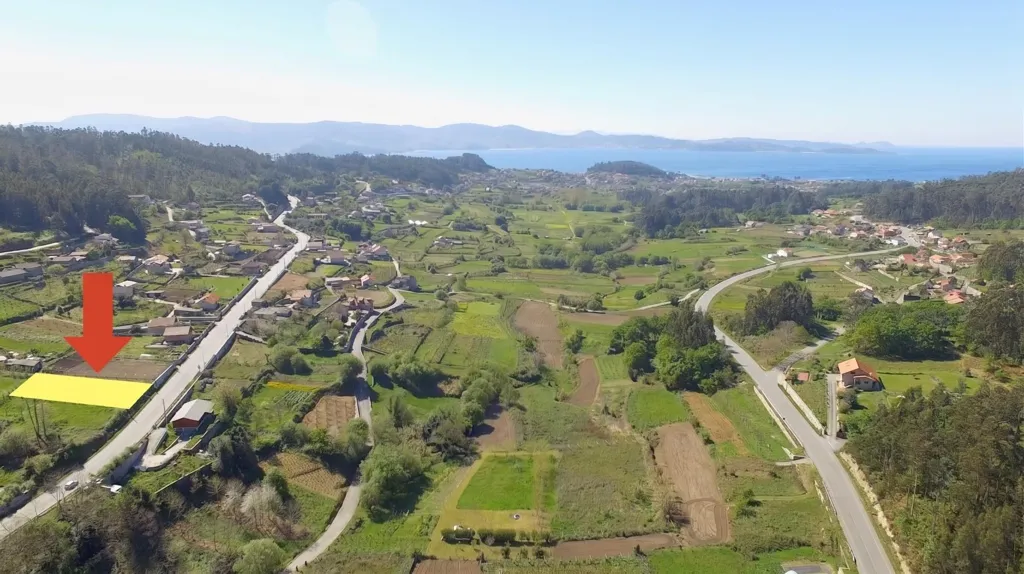 Vue aérienne - Buildable Plot with Sea Views in Barreiro, Pontevedra