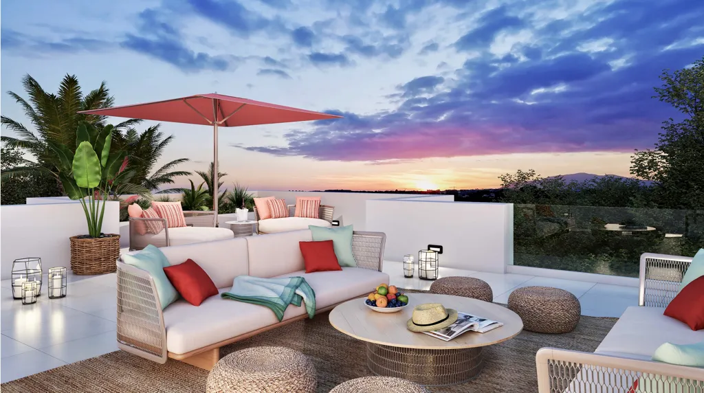 Terrace - Contemporary Villa with Pool in Golden Triangle