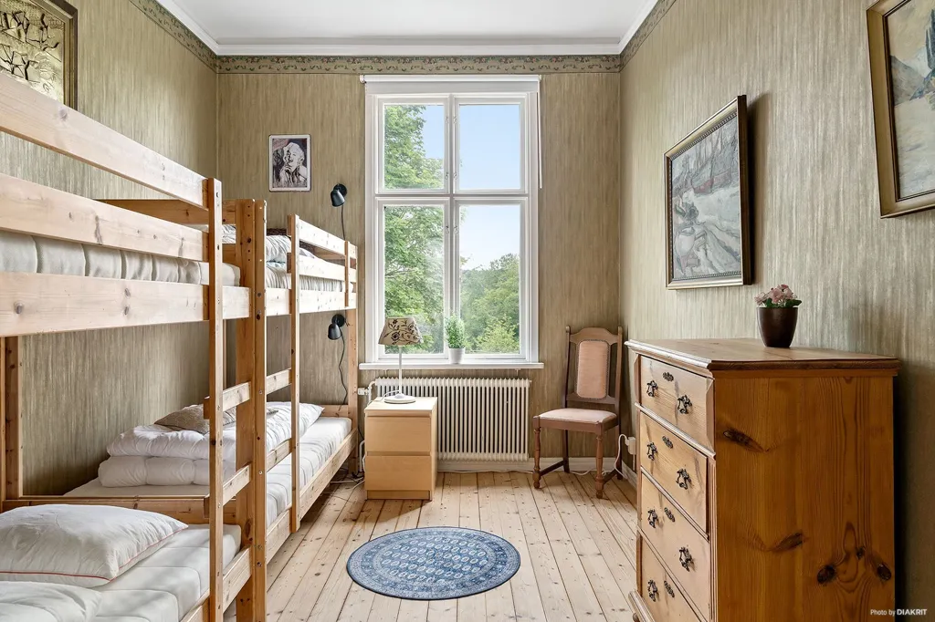 Bedrooms - Historic Manor with River View in Blekinge