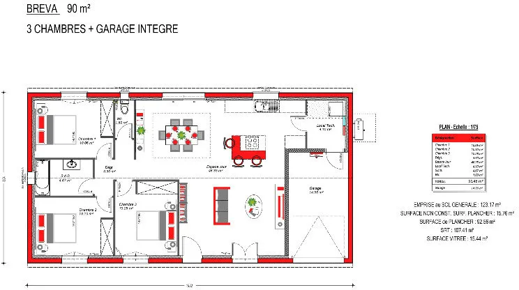 Plaan - New Build House with Garden in Messas