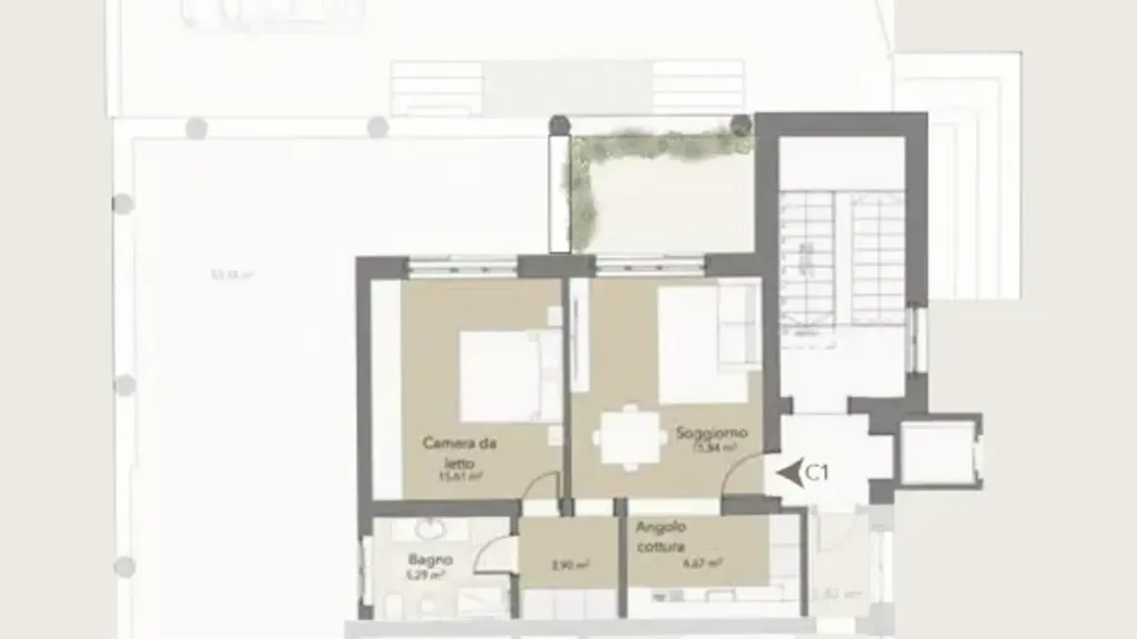Floor Plan - Apartment with Sea View in Pescara