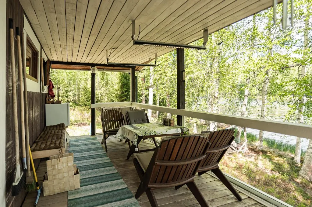 Terrasse - Lakefront Cottage with Sauna in Ikaalinen