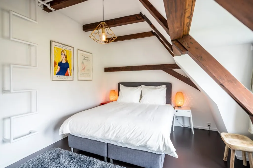 Bedrooms - Renovated Apartment with Garden View in Amsterdam