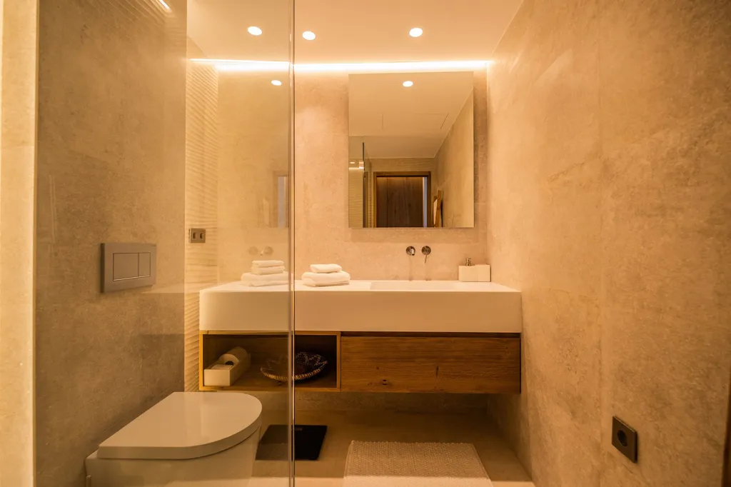 Salles de bain - Contemporary Villa with Sea View near Sa Caleta
