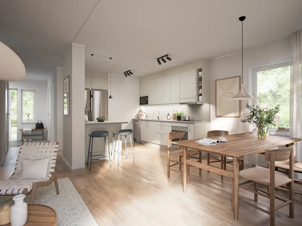 Sala da pranzo - Modern Terraced House with Water Views in Motala